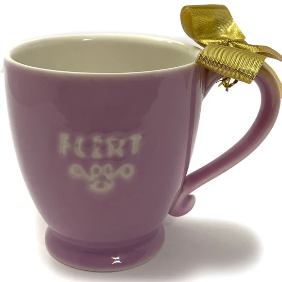Starbucks | Dining | Starbucks 206 Purple Lavender Etched Flirt Coffee  Pedestal Mug Cup Nwot | Poshmark